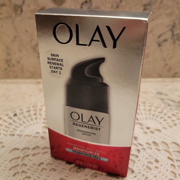 NEW OLAY REGENERIST REGENERATING SERUM MOISTURIZER FRAGRANCE FREE NIACINIMIDE - Picture 2 of 8